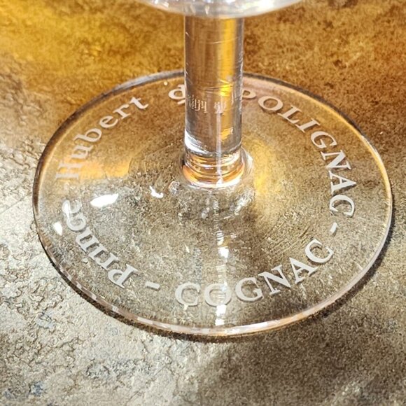 Prince Hubert De Polignac Cognac Etched Stemmed Glasses Set Of 4 VTG - Picture 8 of 8